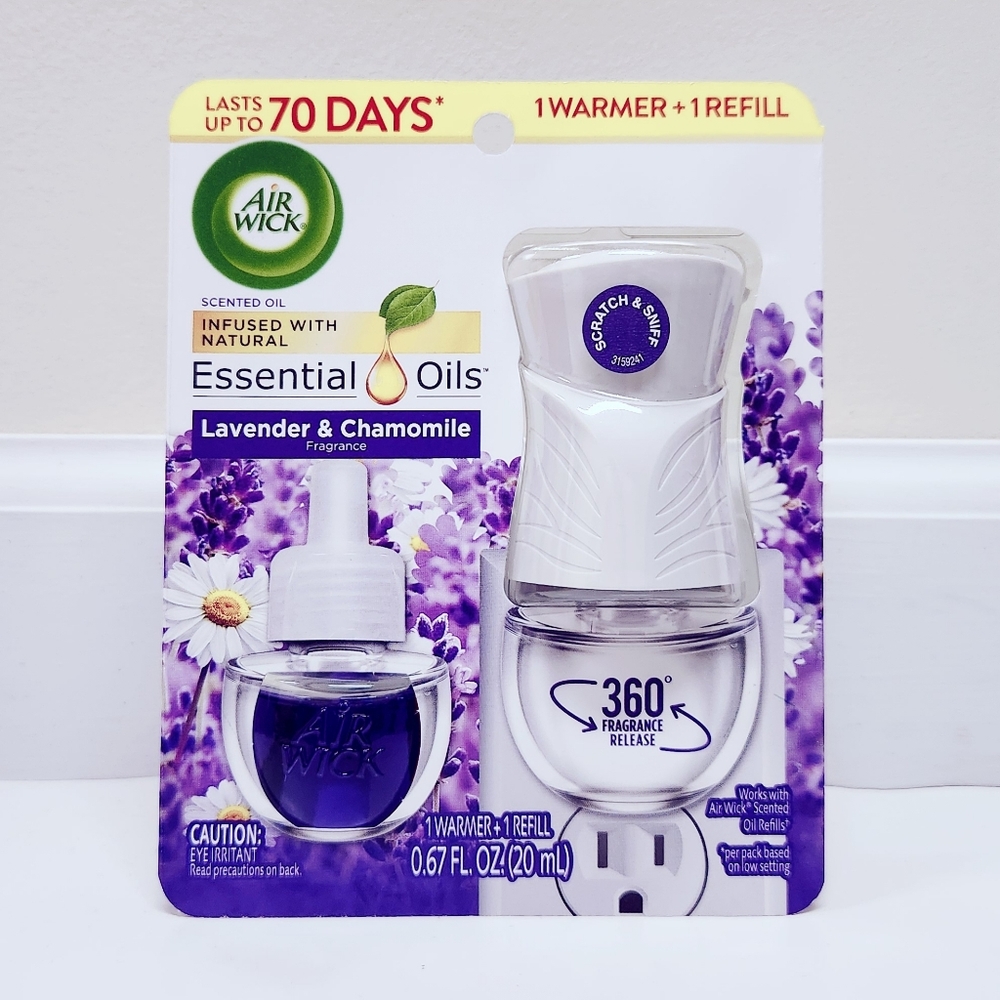 🔮3/$15 Air Wick Plug-In Air Freshener Warmer Starter Kit Lavender & Chamomile